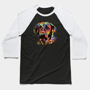 Colorful Dogue de Bordeaux Baseball T-Shirt